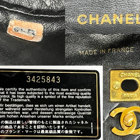 Chanel Vintage Classic Black Double CC Turnlock Backpack Bag